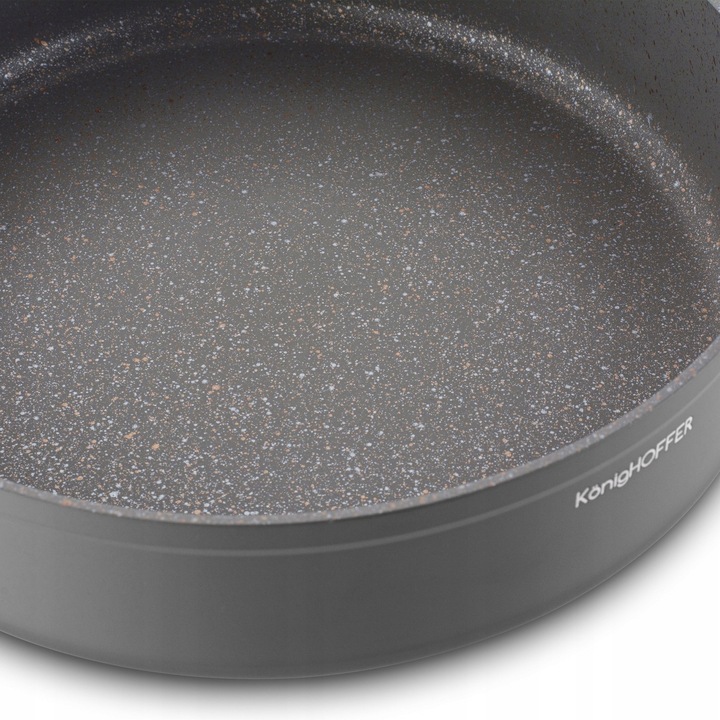 Patelnia na indukcję PATELNIA GŁĘBOKA NON-STICK Z POKRYWKĄ 28cm Pancetta