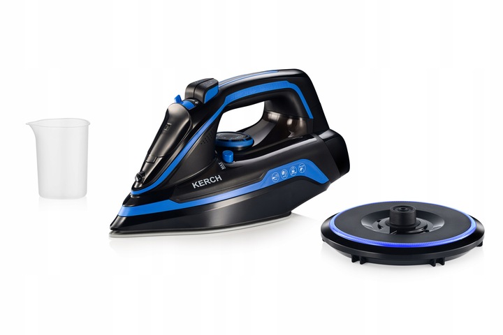 ŻELAZKO BEZPRZEWODOWE PAROWE KERCH ULTIMATE BLUE POWŁOKA CERAMICZNA 2600W