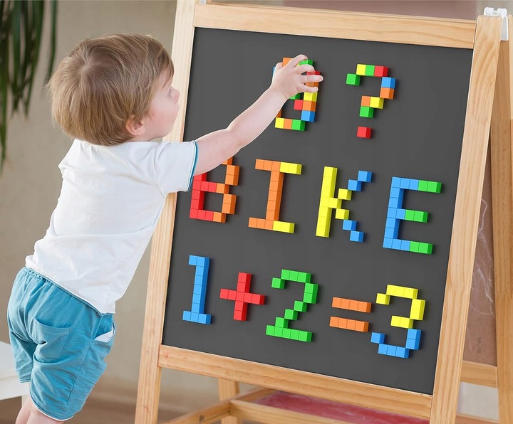 Klocki Konstrukcyjne Magnetyczne Edukacyjne Duże Zestaw Klocków Dla Dzieci