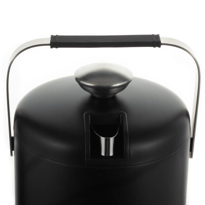 WIADERKO do LODU COOLER pojemnik TERMICZNY do chłodzenia CZARNY + szczypce