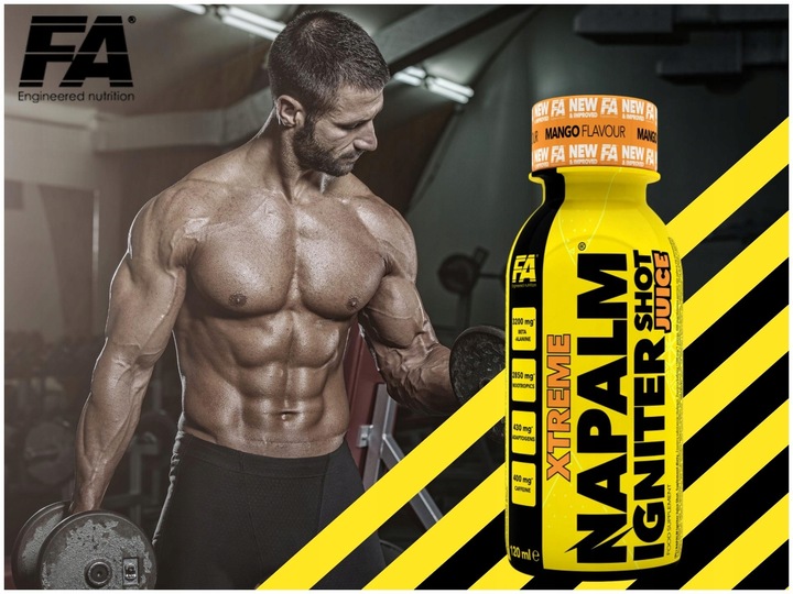 NAPALM JUICE SHOT ZESTAW 12 sztuk po 120ml SZOT PRZEDTRENINGÓWKA FA