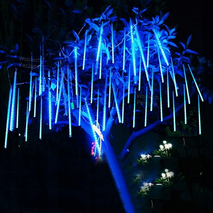 METEORY 50 CM LAMPKI PADAJĄCY ŚNIEG OŚWIETLENIE ŚWIĄTECZNE IP44 SOPLE LED