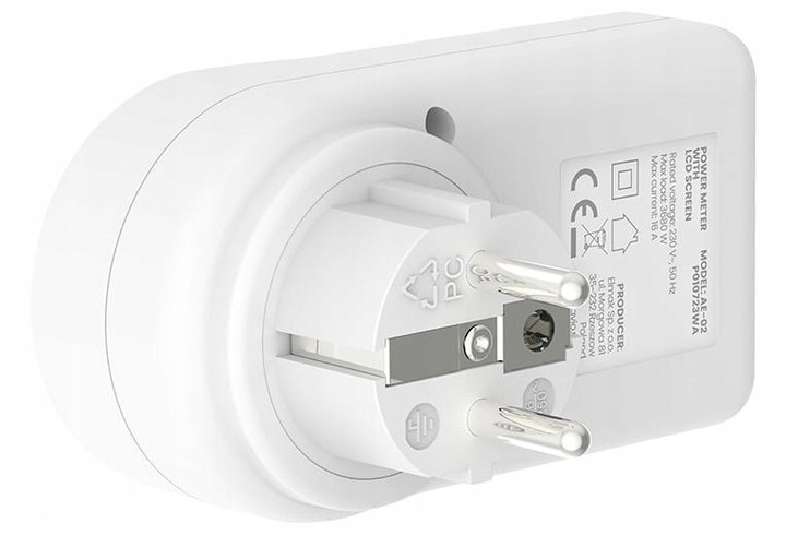 Watomierz Licznik Poboru Kosztu Energii Zużycia Prądu Mocy do Gniazdka kWh