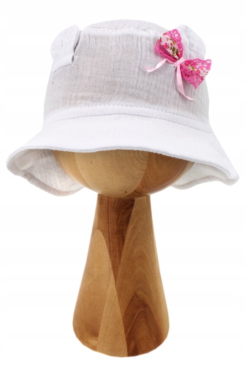 KAPELUSZ DLA DZIEWCZYNKI LETNI SŁONECZNY KAPELUSZ DZIECIĘCY BAWEŁNA MUŚLIN