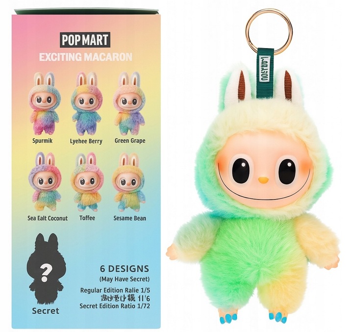 Labubu lafufu tęczowy Figurka Blindbox MASKOTKA BRELOK NAJNOWSZA