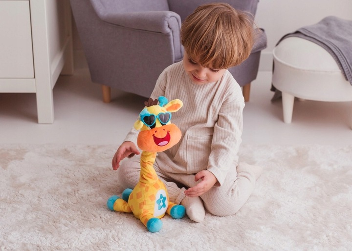 DUMEL TAŃCZĄCA ŻYRAFA ALEK INTERAKTYWNA ZABAWKA kręci szyją świeci MELODIE