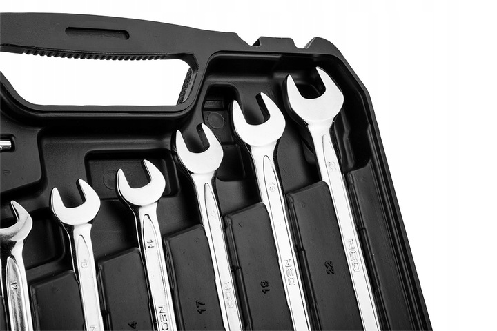 NEO TOOLS Klucze Nasadowe 85 el. 1/4, 1/2 CrV Zestaw Narzędzi Walizka