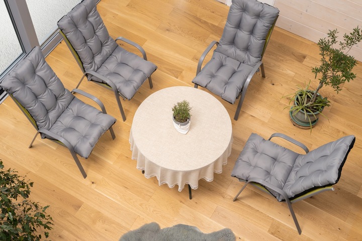 Poduszka na krzesło Leżak 48x48x75 stal