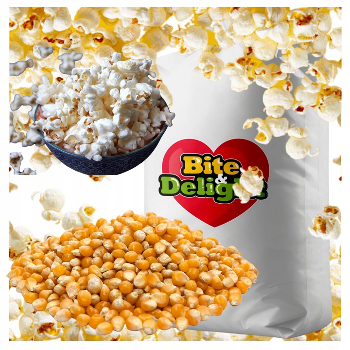 Kukurydza popcorn ziarno do prażenia bez soli 99,8% OTWARTYCH ZIAREN 25kg