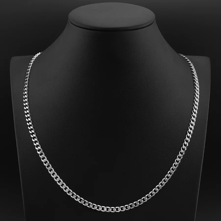 ŁAŃCUCH Srebrny Męski Łańcuszek SREBRO pr.925 5mm/50cm Pancerka + GRATIS