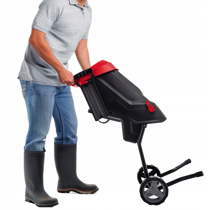 ROZDRABNIACZ DO GAŁĘZI RĘBAK ELEKTRYCZNY MOCNY SAMOZASYSAJĄCY 3600W + TORBA