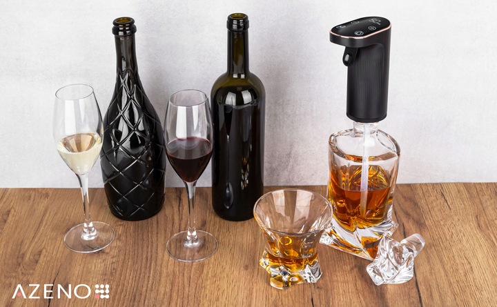 DOZOWNIK NALEWAK DO ALKOHOLU ELEKTRYCZNY DO WÓDKI WHISKEY WINA Z AERATOREM