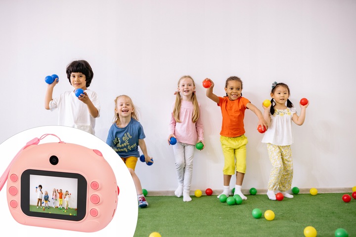 DRUKUŚ APARAT NATYCHMIASTOWY DLA DZIECI FULL HD MINI DRUKARKA + 2SZT ROLEK