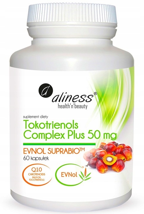 Aliness Tokotrienols Complex PLUS TOKOTRIENOLE Wit E ANTYOKSYDANT Wzrok 60k