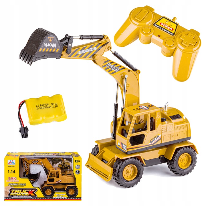 Koparka Spych na PILOT Pojazd Budowlany ZDALNIE STEROWANY 1:14 2.4GHz