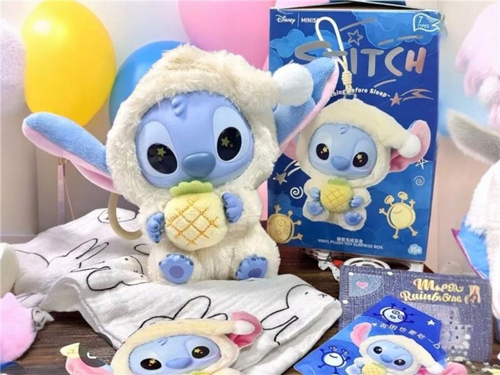 BRELOCZEK STICH ZABAWKA PLUSZAK SKRZYNKA FIGURKA BRELOK DO PLECAKA MASKOTKA