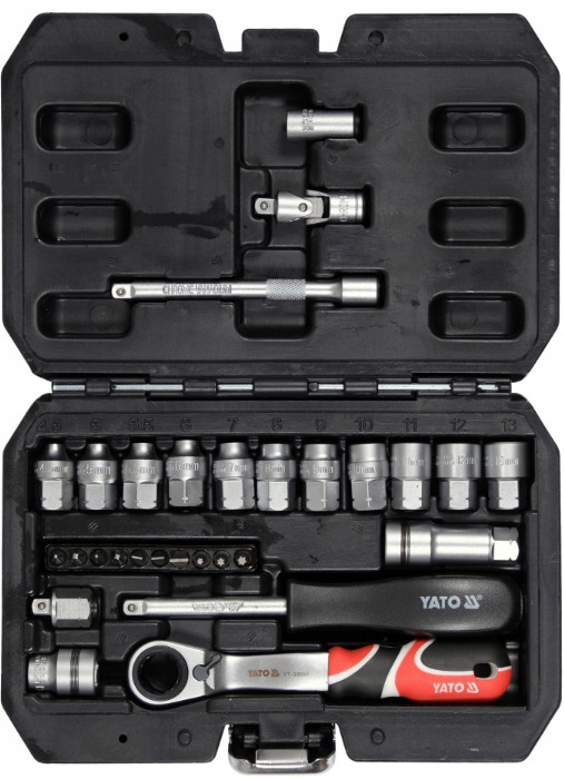 ZESTAW NASADEK PRZELOTOWYCH SPLINE 1/4"