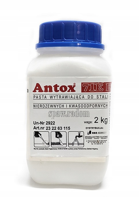 Antox 71E Extra – Pasta trawiąca do stali nierdzewnej 2 kg