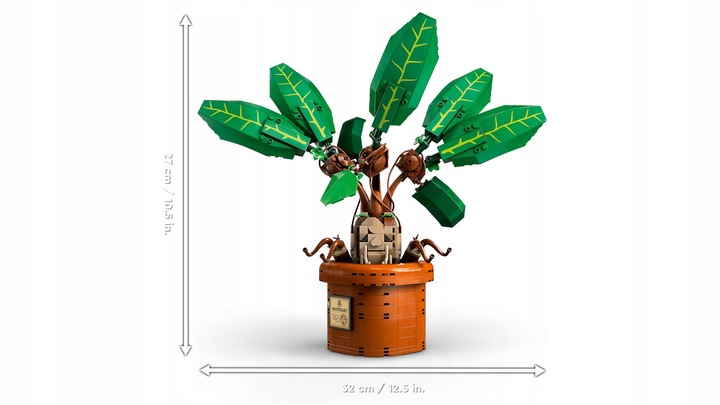 LEGO Harry Potter 76433 Mandragora Model Wrzeszczącej Rośliny w Doniczce