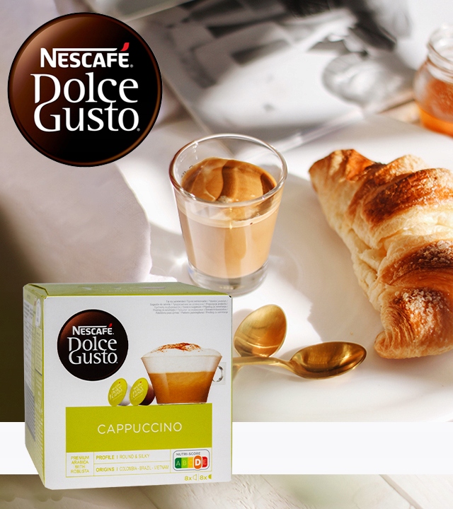 Kawa kapsułki NESCAFE DOLCE GUSTO CAPPUCCINO 16szt + GRATIS videobook