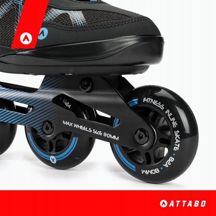 Rolki męskie ATTABO Bliss 43 REKREACYJNE ABEC-7 KÓŁKA 80mm ALUMINIOWA PŁOZA