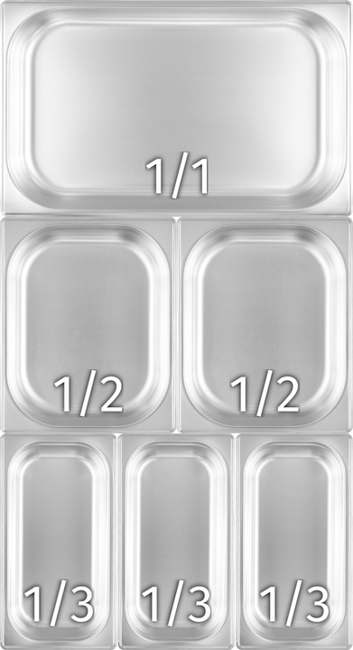 POJEMNIK GN 1/3 200 MM ZE STALI NIERDZEWNEJ GASTRONOMICZNY 6.9 L TECHNICA