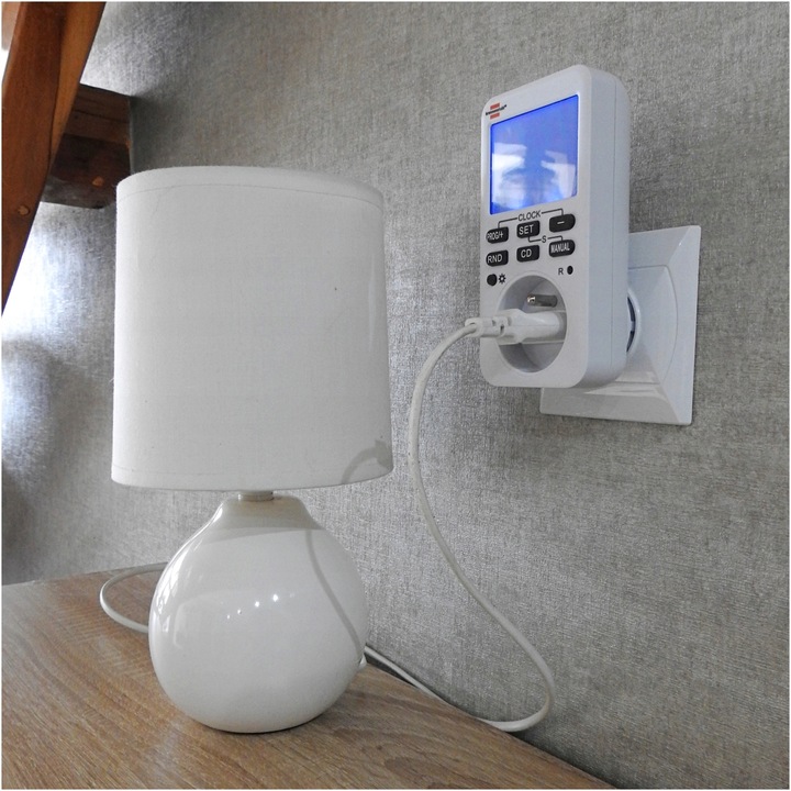 Programator Czasowy z Wyświetlaczem 10 trybów Podświetlenie Pamięć Danych