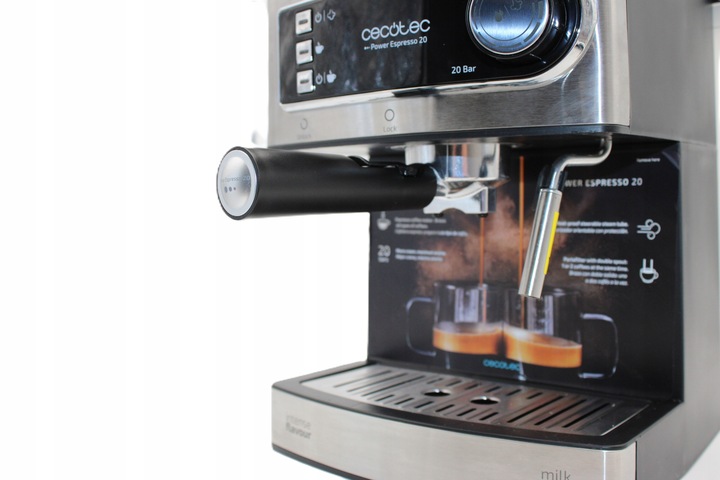 EKSPRES DO KAWY KOLBOWY Cecotec Power Espresso 20 srebrny/szary