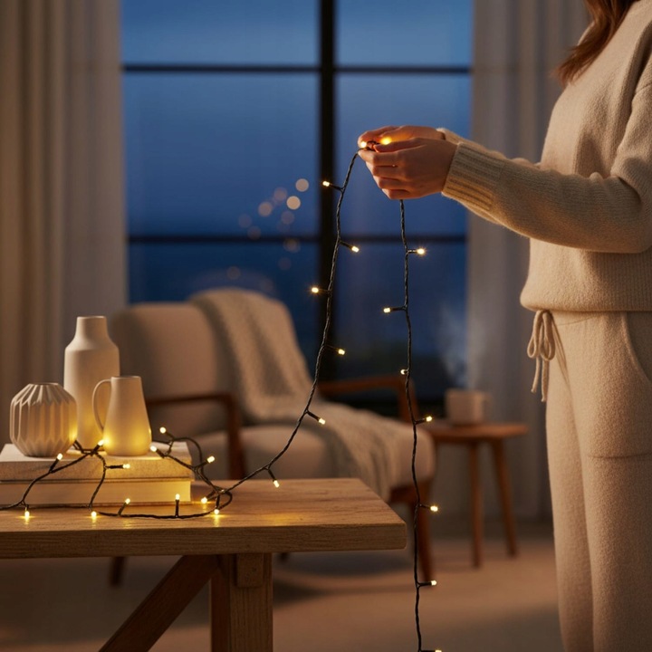 LAMPKI NA CHOINKĘ choinkowe 500 LED zewnętrzne wewnętrzne z funkcjami 40M