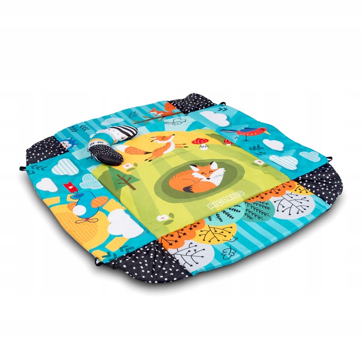 MATA EDUKACYJNA DLA NIEMOWLĄT DUŻA INTERAKTYWNA MIĘKKA RICOKIDS + GRATIS