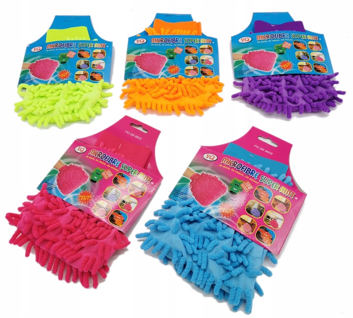 Rękawica z mikrofibry do czyszczenia kurzu mycia