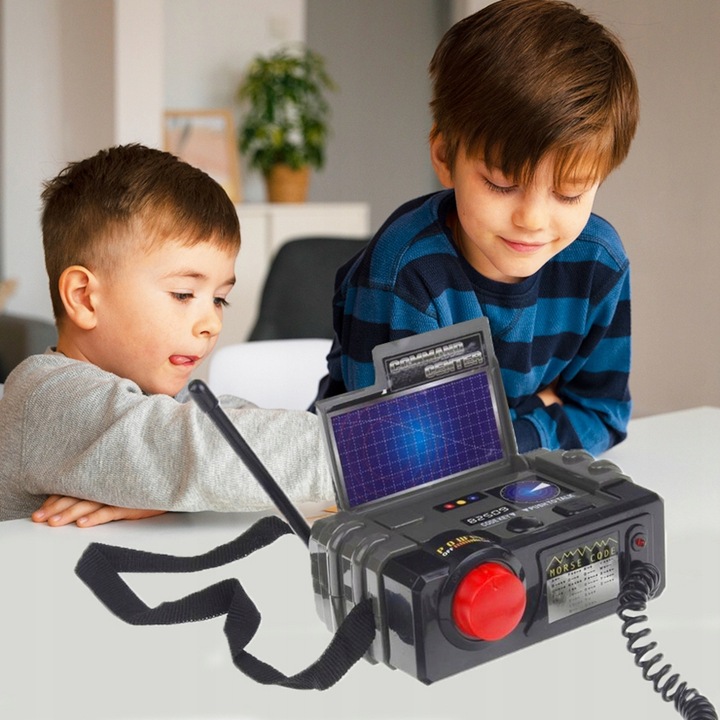 WALKIE TALKIE DLA DZIECI 2 x krótkofalówka ZESTAW łoki toki + BAZA do 30m