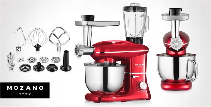 ROBOT KUCHENNY PLANETARNY MIKSER BLENDER DO MIĘSA 4w1 MISA 6,2L + PRZEPISY