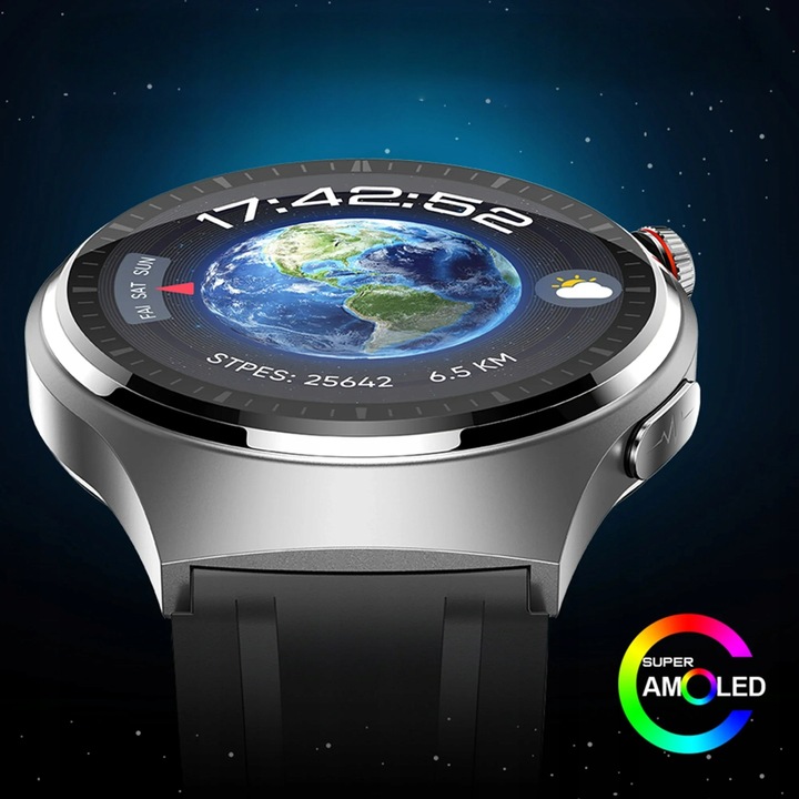 Zegarek Smartwatch AMOLED POMIAR CURKU EKG Glukoza BMI ROZMOWY CIŚNIENIE