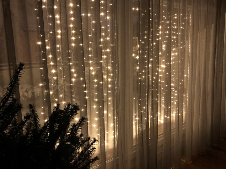 KURTYNA ŚWIETLNA 546LED XL LAMPKI CHOINKOWE 8 FUNKCJI sople CHOINKĘ CHOINKA