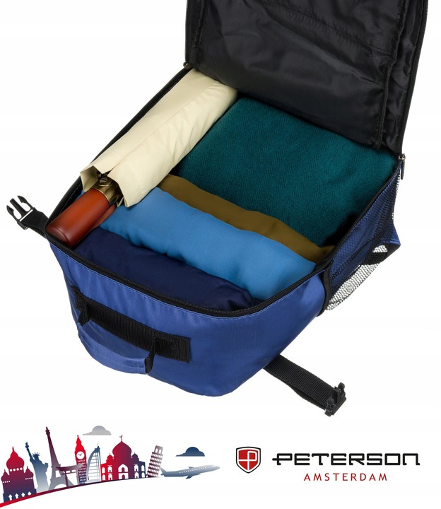 Plecak podręczny kabinowy pojemny podróżny do Wizzair Ryanair