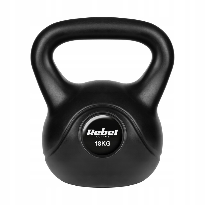Kettlebell 18kg kettle hantel obciążenie odważnik kula do ćwiczeń ABS Rebel
