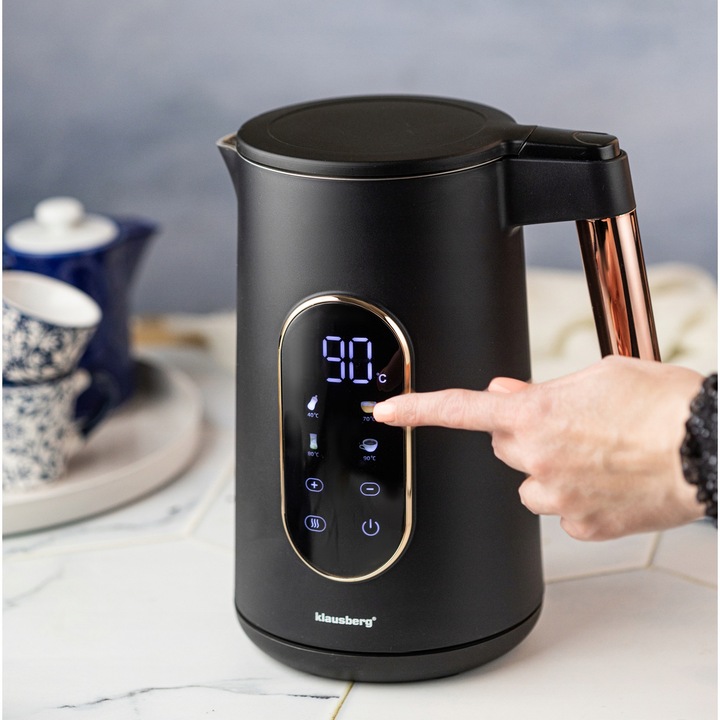 Czajnik elektryczny 1.7L z regulacją temperatury panel sterowania dotyk LCD