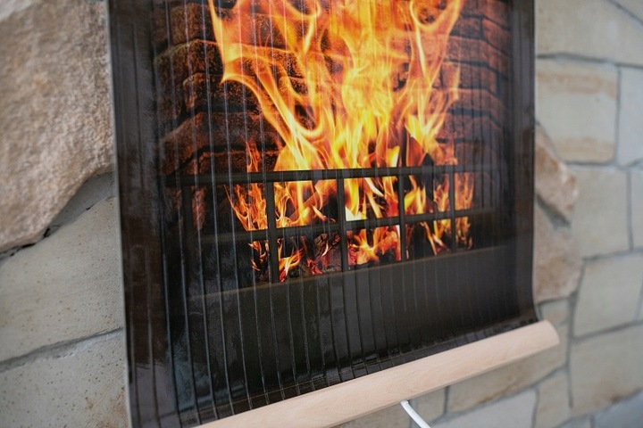 Grzejnik na podczerwień TRIO - wzór: KOMINEK z REGULATOREM MOCY na 2 tryby