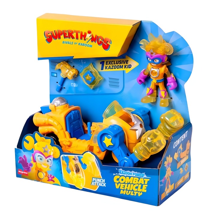 SUPERTHINGS Kazoom Power Pojazd Bojowy Kid Multy Vehicle Figurka Zings
