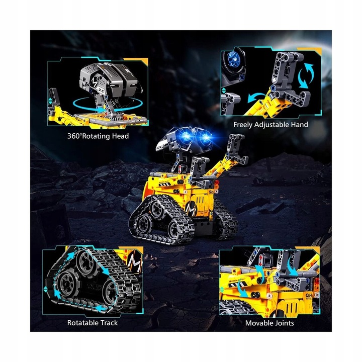 ZABAWKI DO BUDOWANIA ROBOTA, ZDALNIE STEROWANE ZA POMOCĄ APLIKACJI