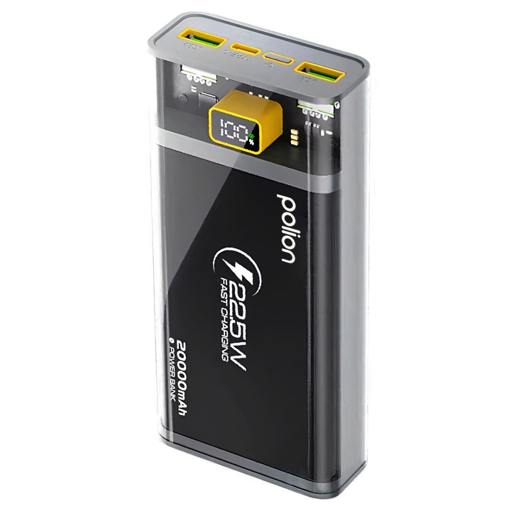Powerbank POLION Szybkie Ładowanie 22.5W 20000mAh USB-C USB-A PD3.0 QC3.0