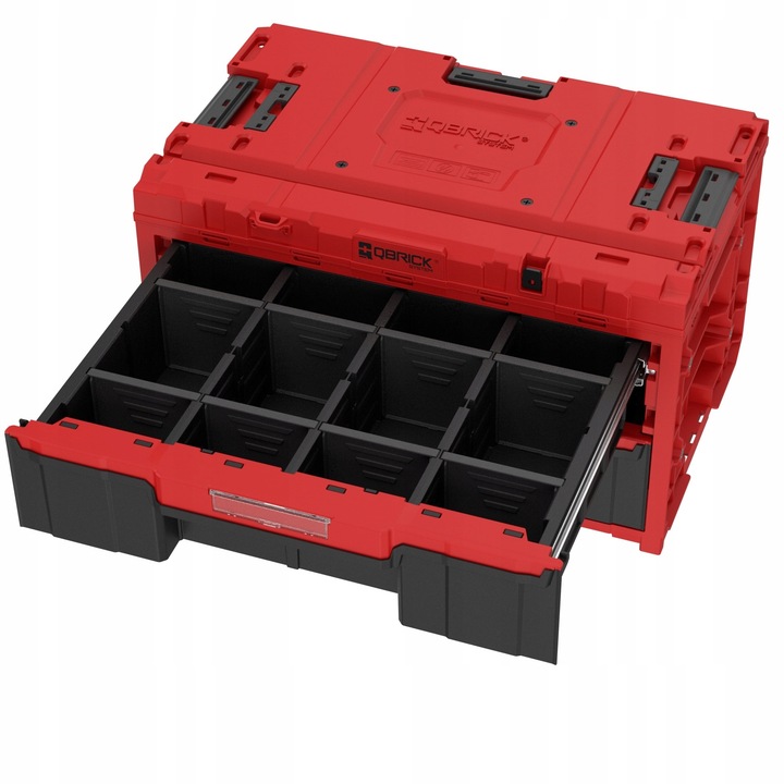 Skrzynka z szufladami Qbrick System ONE 2.0 DRAWER 2 TOOLBOX EXPERT RED