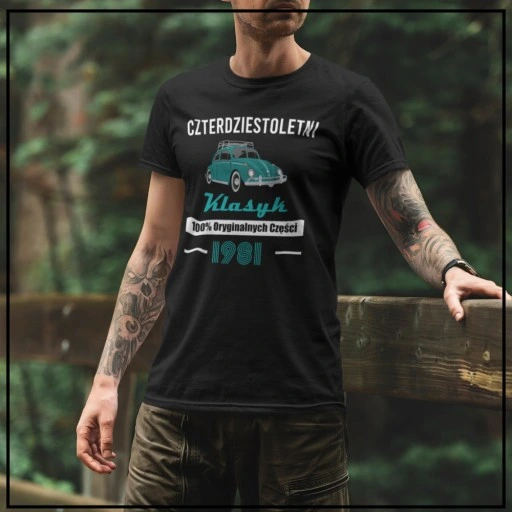 PREZENT NA 30 40 50 60 70 URODZINY DLA TATY FACETA MĘSKA KOSZULKA KLASYK