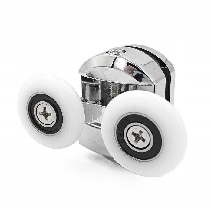 Komplet rolek kółek do drzwi kabiny prysznicowej górnych dolnych 23mm 8 szt