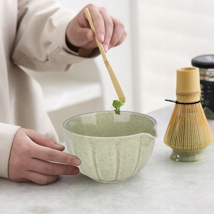 ZESTAW PREZENTOWY DO HERBATY MATCHA ZESTAW DO PARZENIA MATCHY 5 SZT.