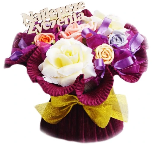 Super Prezent na urodziny imienin Oryginalny Praktyczny Bukiet z Ręczników