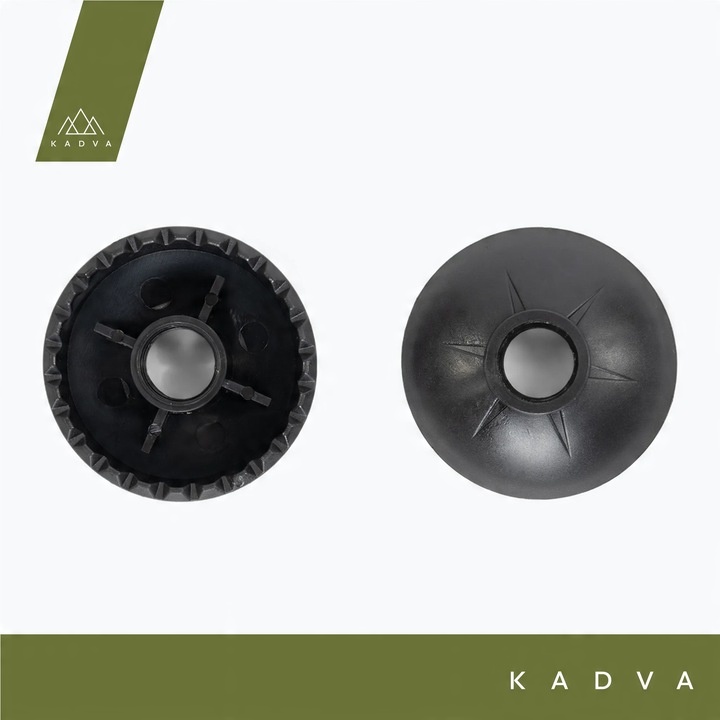 Kije turystyczne KADVA Tengri czerwony 65-135 cm SYSTEM TWIST LOCK