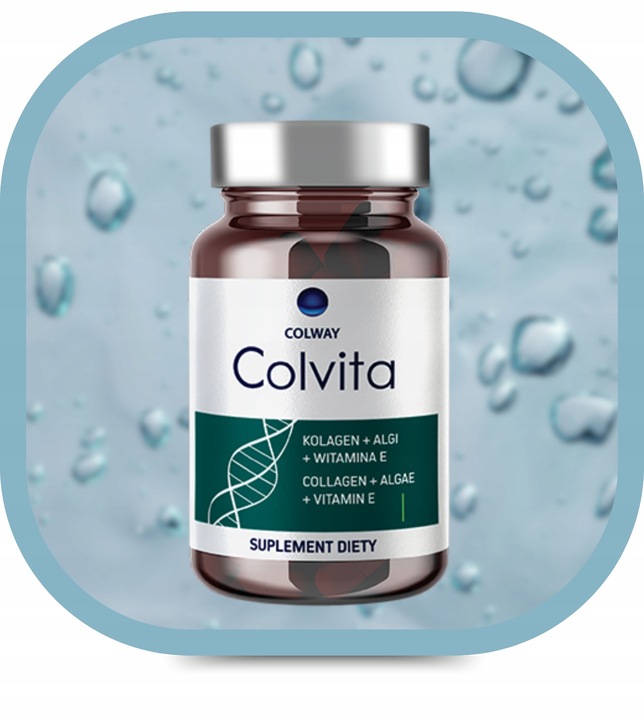 Kolagen liofilizowany Zdrowe Stawy Mocne Kości Algi Wit.E Colvita 60 Colway