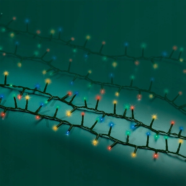 Lampki zewnętrzne / wewnętrzne - 750 LED Flesz 16m - zielony - multicolor